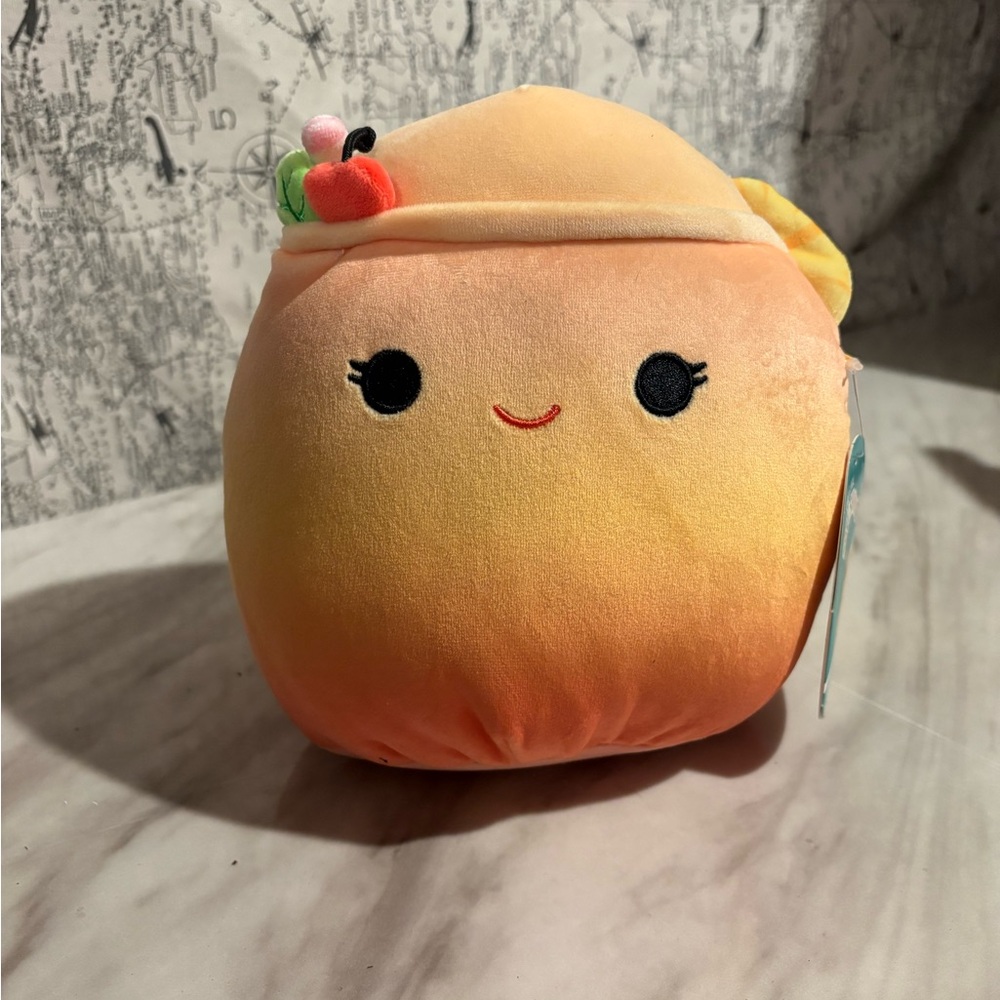 Squishmallows Peach Stuffed Animal 8in